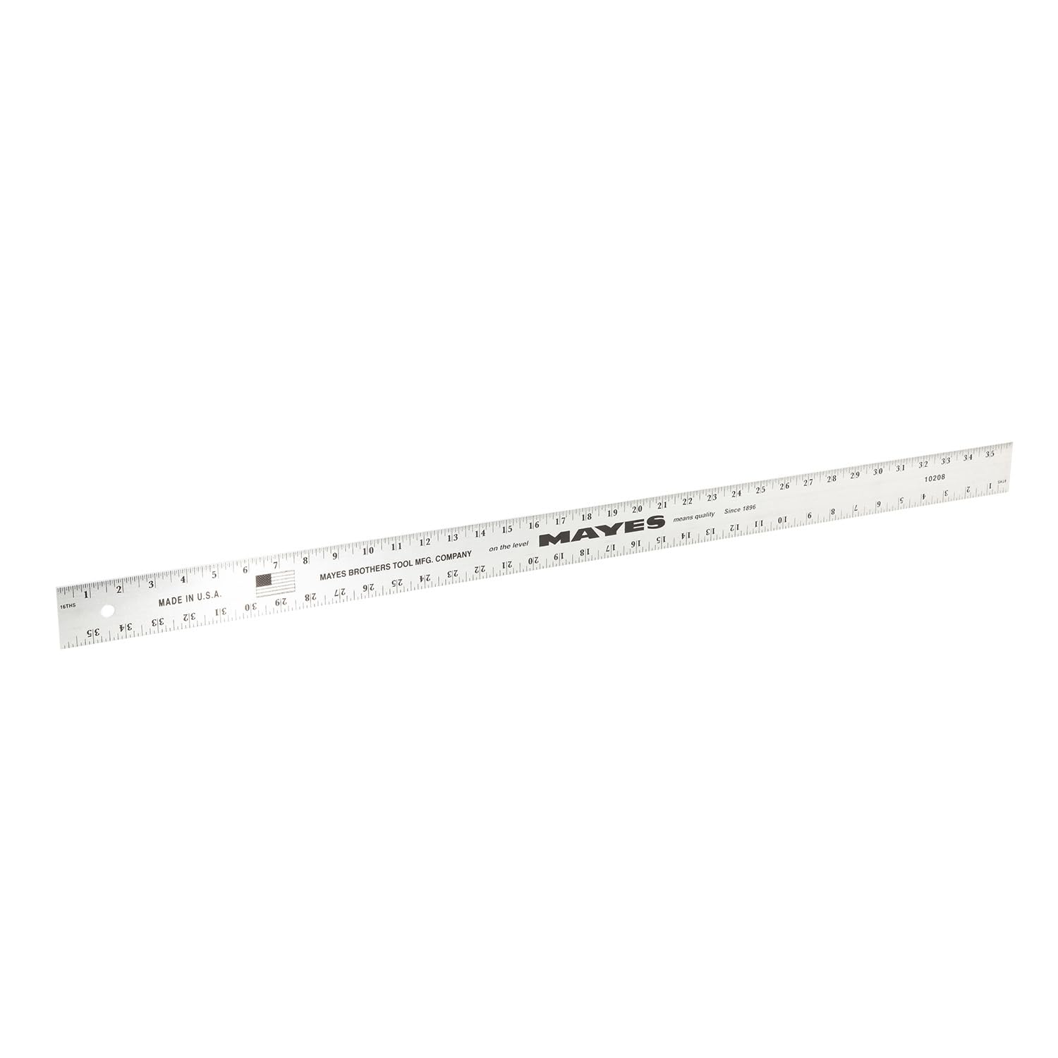10208 36 Inch Straight Edge Aluminum Ruler, Heavy Duty 36 Inch Ruler with Metric and Standard Measurements, Extra Thick Precision Straight Edge