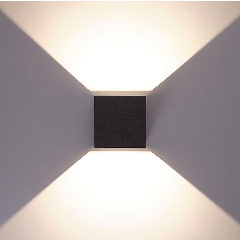 ARTE LAMP Wandbeleuchtung Modern Für Den Außenbereich An Hausfassade Eingangsbereich Terrasse Balkon Und Garage Mit Klarer Form Angenehmer Wirkung Und Mehr Orientierung Am Abend