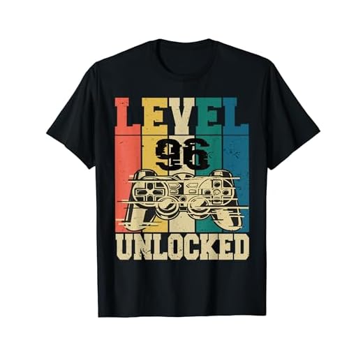 96 Cumpleaños Gamer Gamer 96 Años Nivel 96 Desbloqueado Camiseta