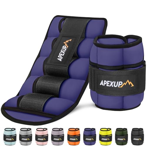 Image of APEXUP Adjustable Ankle Weights for Women and Men, Modularized Leg Weight Straps for Yoga, Walking, Running, Aerobics, Gym, Physical Therapy