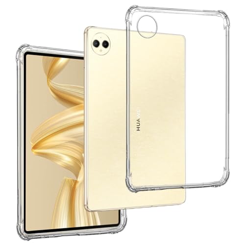 REY Funda Anti-Shock Gel Transparente para Huawei MATEPAD Pro 12,2' 2024, Ultra Fina 0,33mm, Esquinas Reforzadas, Silicona TPU de Alta Resistencia y Flexibilidad