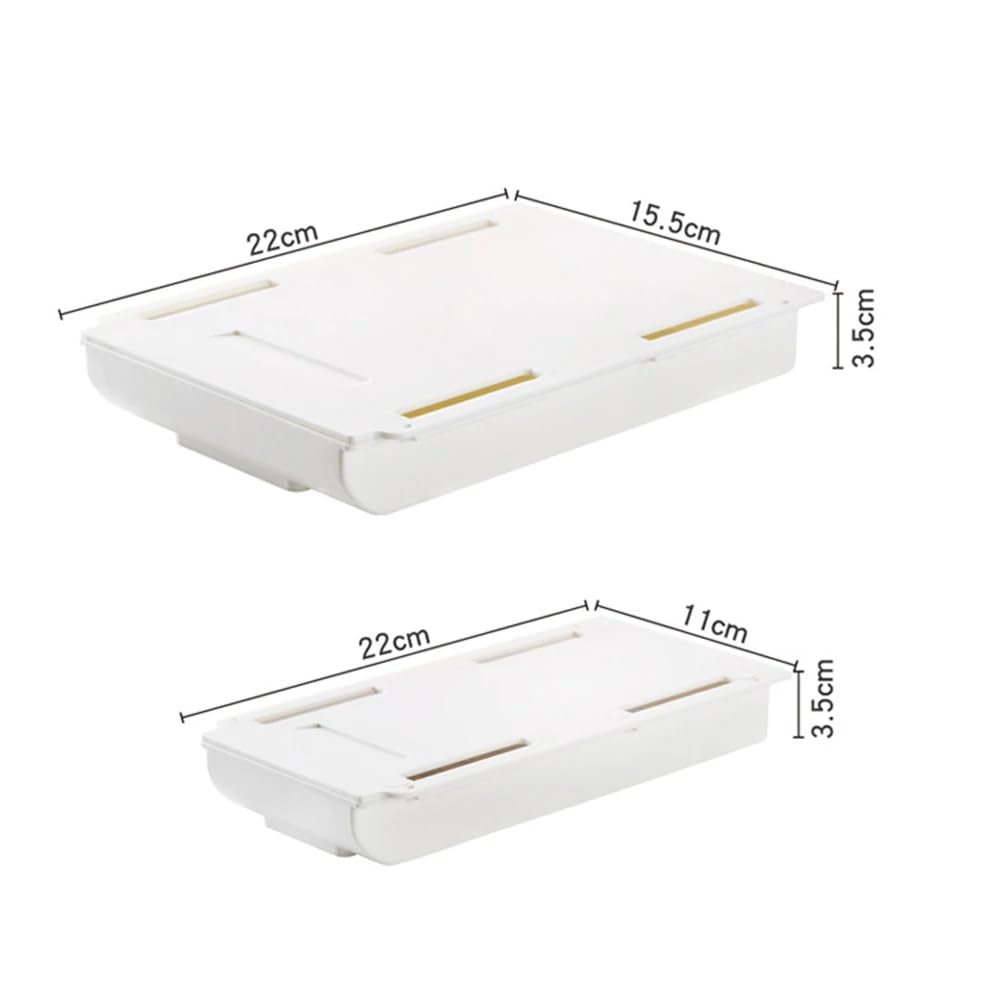 Nizer da scrivania autoadesivo con ripiano Sto Der grigio Sto e portamatite per sotto la scrivania salvaspazio Desktop nizer Box efficiente forniture per ufficio