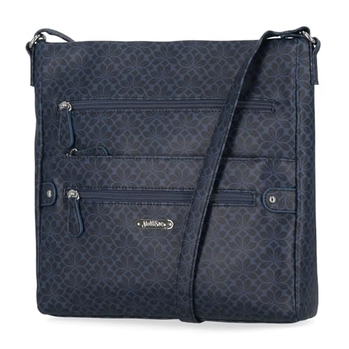 MultiSac Lorraine Women's Crossbody Bag, Denim Geo Diamond
