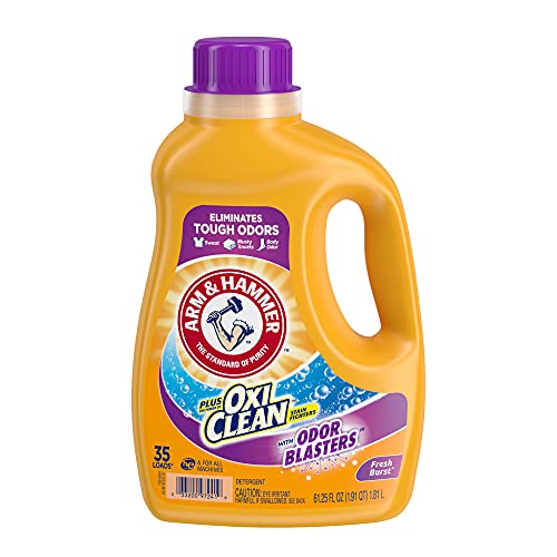 Image of Arm & Hammer Plus OxiClean Odor Blasters Fresh Burst, 35 Loads Liquid Laundry Detergent, 61.25 Fl oz