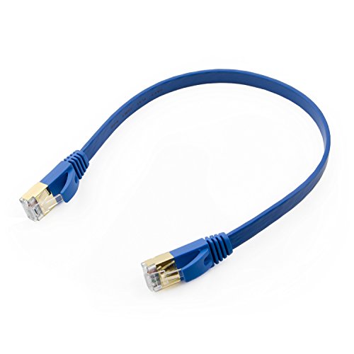 Buhbo cable Ethernet plano CAT7 1 pie con conector RJ45 miniatura 3