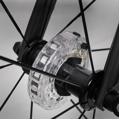 Luz LED para rueda de bicicleta impermeable con sensores de movimiento y luz USB 6