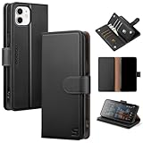 Shieldtop Compatible with iPhone 11 Wallet Case with Card Holder,Women Men RFID Blocking PU Leather Folio Flip TPU Protective Cover Credit Card Slots,Phone Case for Apple 11 6.1',Black