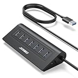 iusbport hd 【Plug-and-Play&Largement Compatible】 HUB USB de chaque port fournit une sortie standard de 900 mA, offrant une fonctionnalité plug-and-play adaptée à une utilisation quotidienne au bureau. Ce concentrateur USB est compatible avec Windows, Mac OS, Linux et d'autres systèmes d'exploitation.