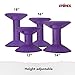 Storex Wiggle Stool – Active Flexible Seating for Classroom and Home Study, Adjustable 12-18 Inch Height, Violet (00307U01C)