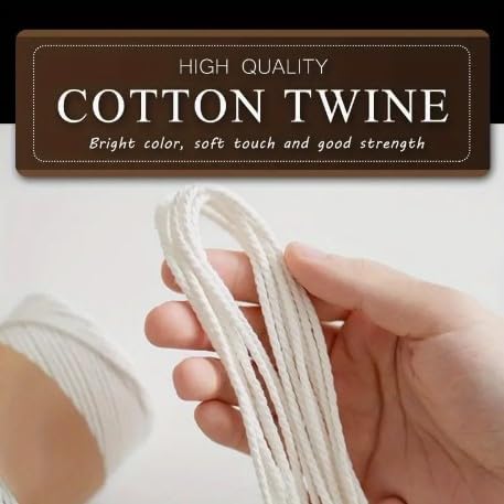 Cotton Butcher's Twine, Food-Grade Cotton String for Turkey Tying, Chicken Tying, Meat Trussing