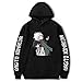Danganronpa Sudadera con Capucha Nagito Komaeda Sudadera con Capucha Nagito Komaeda Sudaderas con Capucha de Manga Larga para Niños Niñas