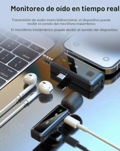 Micrófono lavalier inalámbrico para grabar vídeos perfectos con iPhone y Android 3
