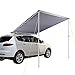 Tenda da tenda da tenda da tetto per tetto, tende da sole portatile sul tetto, tenda auto laterale con pali del telo regolabile, protezione solare pioggia, per minivan hatchback viaggio all'aperto