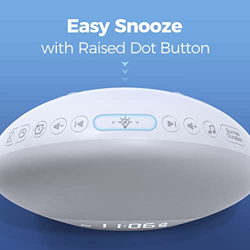 Reacher R7 Sound Machine Sunrise Alarm Clock With Night Light, 26 Nature Inspired Sleep Sounds thumb #4