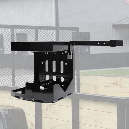 ELITEWILL Adjustable Trailer Backpack Blower Rack Holder with Lock Fit for Stihl Echo Husqvarna Leaf Blowers for Open and Enclosed Landscape Trailer & Truck Wall Mount Lawn Care Accessories