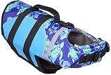 xmwm Raincoats for Dogs Pet Dog Life Jacket Summer Dog Swinwear Turtle Shark Prints Cute Dog Life Ve