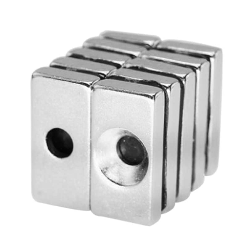 5~60PCS 20x10x4-4 Quadrate Neodymium Hole 4mm NdFeB Magnetic 20x10x4-4mm Block Rare Earth 20 * 10 * 4-4 mm Magnet(20PCS)