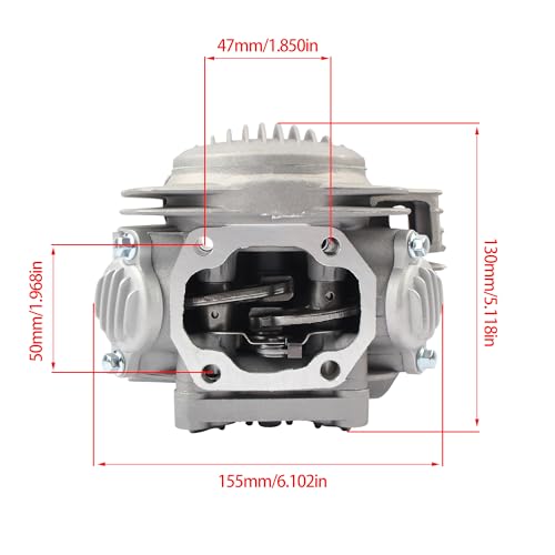 Culata YX 140cc de alta compresión para kit de motor horizontal YinXiang 7