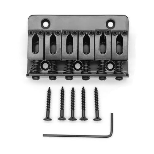 65MM Metal Fixed Hardtail Guitar Tailpiece Black