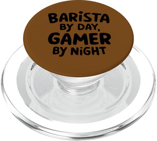Barista di Day Gamer di notte PopSockets PopGrip per MagSafe