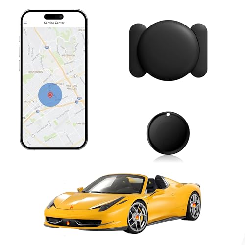 MDTZULIK IP65 Waterproof Magnetic Mini GPS Tracker for Vehicles - Hidden Tracking Device Compatible with Apple Phones Only, Portable Anti-Theft Locator for Car, Truck, Asset（iOS Only）