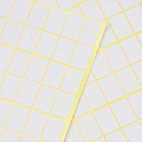 Jinlaili 15 Fogli Etichette Adesive Bianche, 1485