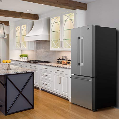 Galanz GLR16FS2K16 3 French Door Refrigerator with Bottom Freezer & Installed Ice Maker, 16 cu ft, Stainless Steel on Fridge.com