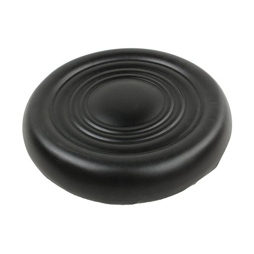 Round PU Leather Rolling Stool Chair, Height Adjustable 17.7\" to 21.6\" Shop Stool Swivel Drafting Work Tatoo SPA Salon Stools with Wheels Office Chair Black