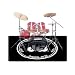 Drum Rug Drum Mat Drum Carpet, dźwiękoszczelne podkładki do dywanów dźwiękochłonna mata, profesjonalny prostokątny elektroniczny zestaw perkusji jazzowej z antypoślizgowym dnem, św