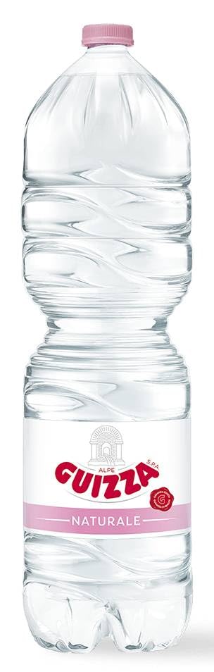 Acqua Minerale Naturale Guizza, Bottiglie di Acqua da 2x6 litri in PET (12 casse - 72 bottiglie)