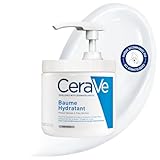 CeraVe Baume Hydratant Visage & Corps, Hydratation 48H, Technologie MVE + 3 Céramides + Acide Hyaluronique, Approuvé Association Française de l'Eczéma, Sans Parfum, Peaux Sèches, 454 g