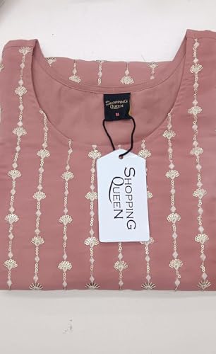 Image of SHOPPING QUEEN Women's Georgette Straight Kurta Sharara Set with Dupatta