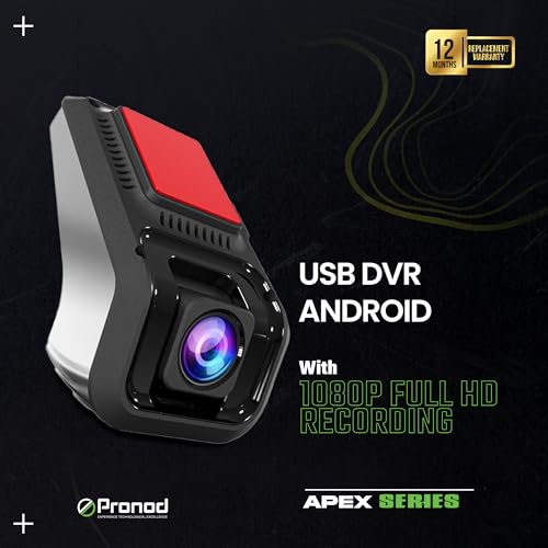 Image of PRONOD 2K Dash Cam for Car | Dashcam for Car with Mic- Full HD Resolution, Night Vision, WiFi App Control, G-Sensor, 24H Parking Mode, Loop Recording,- Supports 128GB, Free Hardware Kit (DVR Android)