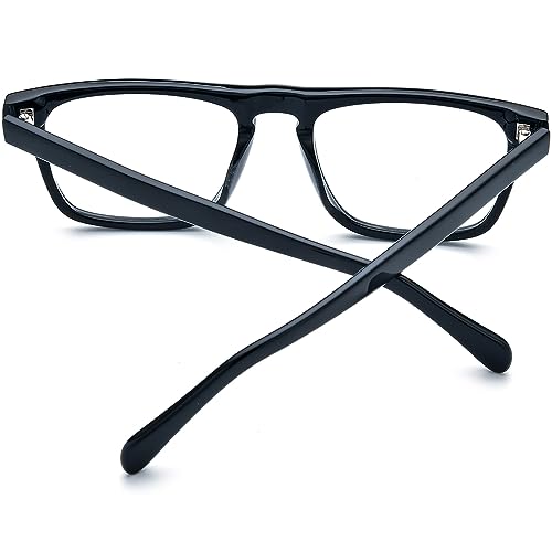 Image of HEPIDEM Acetate Optical Glasses Frame Square Magnet Clip Eyeglasses with Polarized & Night Vision & 3D Lens