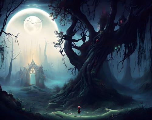 Tableau sur toile 58x90 cm A Dark Night and a Hidden Path déco murale salon