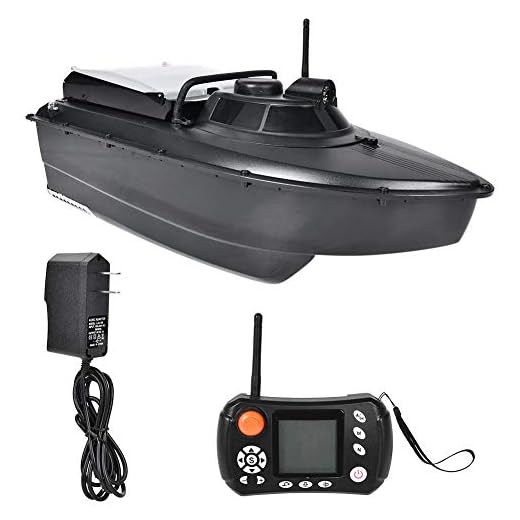 Tihebeyan Autopilot Fish Lure Boat, GPS Sonar RC Fishing Finder Boat Remote Control Wireless Fishing Lure Bait Boat with Night Light