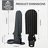 Taicle 1 Pair Foldable Bike Rear Pedals, Quick Release Aluminum Alloy Foot Pegs, Non-Slip Footrests for Mountain, City, E-Bikes & Folding Bicycles (Black) #1