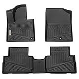 orealtrend Black Floor Mats Liners Replacement for Hyundai Santa FE 2021 2022 2023 (Gasoline Model)