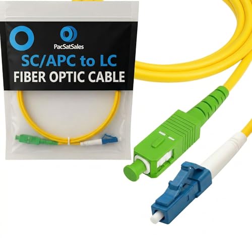 Câble fibre optique SC/APC vers LC de 1m idéal pour brancher la box internet du salon