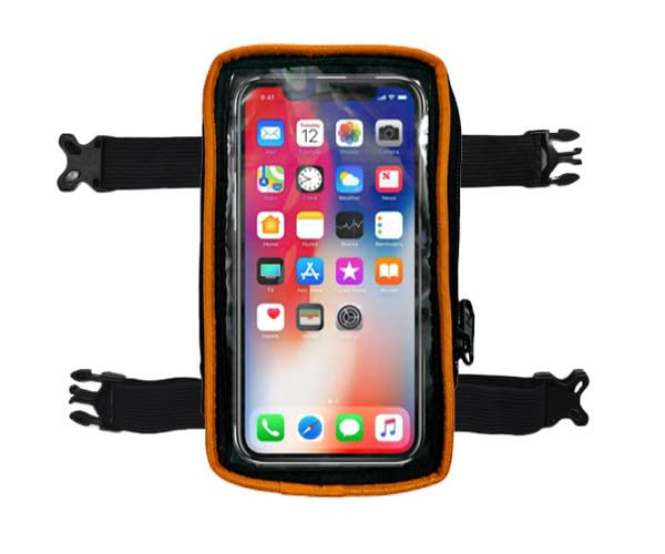 Image of Universal Scooter Mobile Holder /Pouch /Cover for Scooters - Activa, Jupiter, Access, Burgman, Dio, Scooty, N-Torq, Vespa EVs - Motorcycle Phone Mount - Mobile Holder - Vehicle Bag