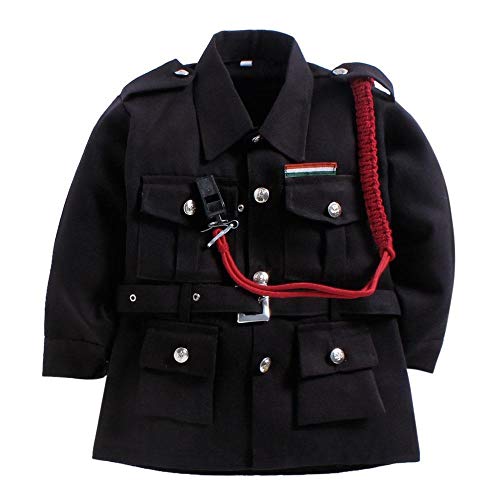 Image of BookMyCostume Black Commandos NSG Security Profession Fancy Dress Costume 12-13 years