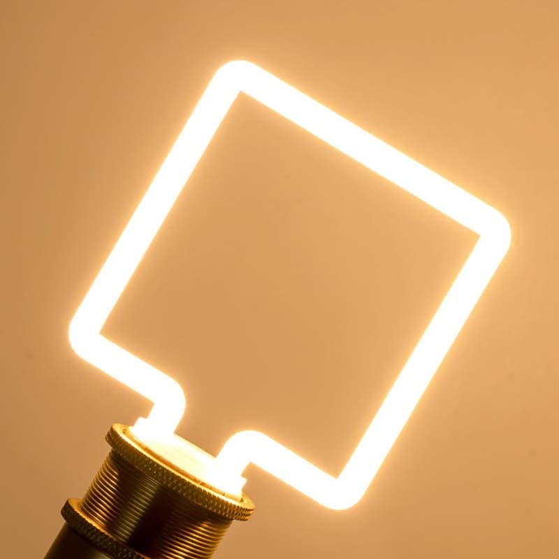 Oświetlenie wnętrza – 10 sztuk elastycznych kwadratowych diod LED z tworzywa sztucznego AC110V/240 V, gwint E27, prąd stały, do barów i restauracji.