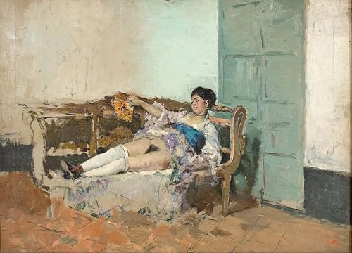 Impression prints toile Carmen Bastian de Marià Fortuny tableau de décoration murale 60x90cm