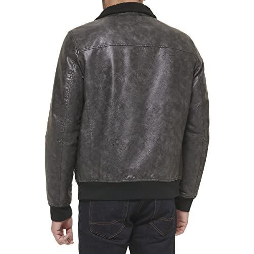 Image of Tommy Hilfiger Adaptive Men's Tommy Hilfiger Men's Smooth Lamb Touch Faux Leather Unfilled Bomber