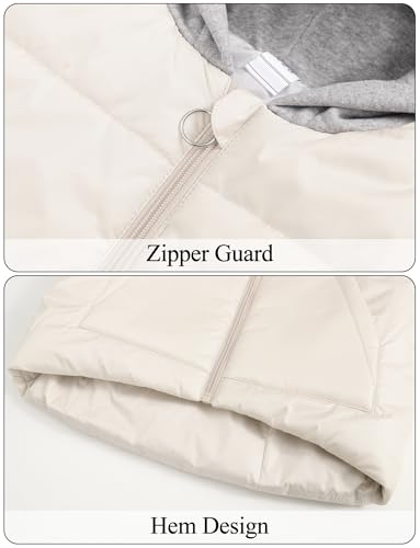 Happy Cherry Kids Puffer Hooded Vest Down Sleeveless Jacket Windproof Coat for Boys Girls 7-13 Years4