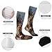 FekiLoot Two Lions Compression Socks Cozy Soft Support Socks Fashion Breathable Knee High Tube Socks for Adult