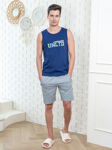 Image of Lux Cozi Men's Cotton Printed Regular Fit Vest