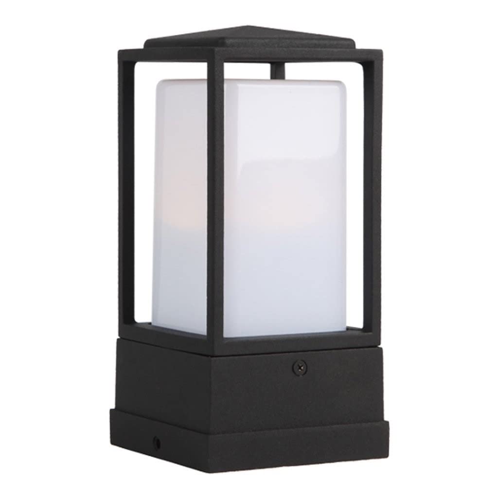 Lámpara de columna exterior E27 para iluminar las noches en el porche y jardín