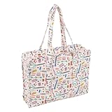 Conception spacieuse : le grand compartiment principal peut accueillir confortablement des pelotes de fil, du tissu et d'autres éléments essentiels de l'artisanat, ce qui le rend parfait pour les projets de tricot, de crochet ou de matelassage.