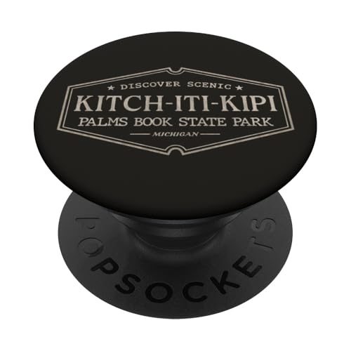 Parc d'État Kitch-Iti-Kipi, Michigan, Kitch-Iti-Kipi Palms Book PopSockets PopGrip Adhésif